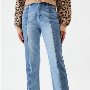 PacSun Two Panel High Waisted Straight Leg Jeans